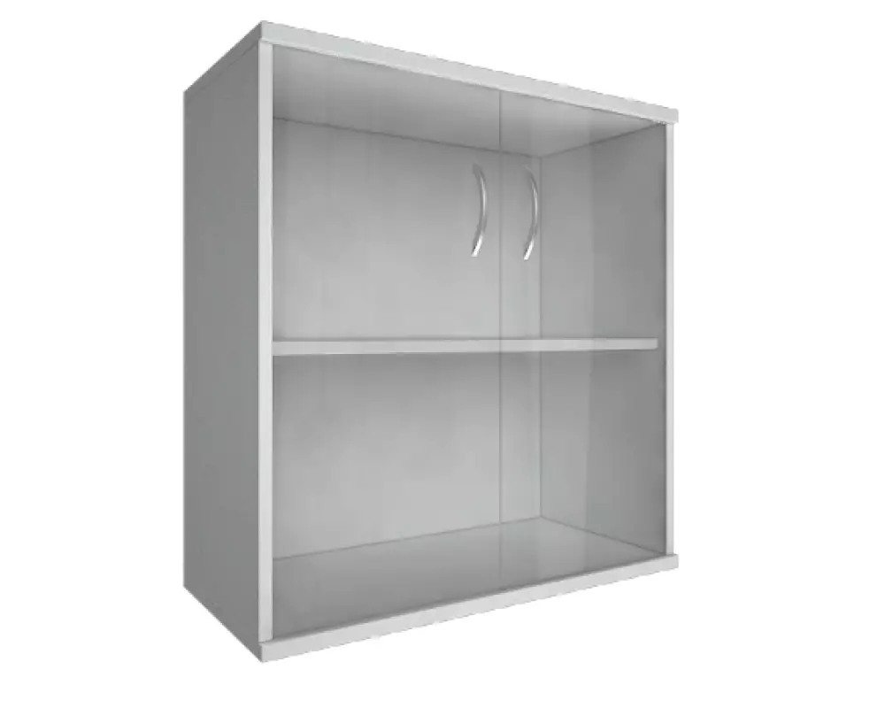 Шкаф А.СТ - 3.2 низкий широкий (2 низкие двери стекло)