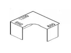 Стол криволинейный В.СА – 3 (140х120х75)