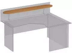 Полка овальная под кронштейны ФР 402 (140x30x1,6)