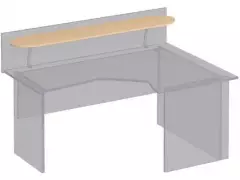 Полка овальная под кронштейны ФР 402 (140x30x1,6)