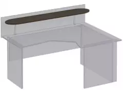 Полка овальная под кронштейны ФР 402 (140x30x1,6)