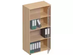 Шкаф для документов со стеклом ФР 366 (80x45x148)