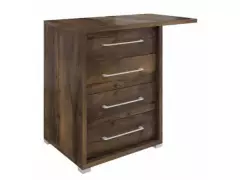 Тумба приставная (4 ящика) с торцевым топом