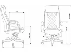 Кресло руководителя Бюрократ T-9924WALNUT кожа, мах 200 кг(Б) На выставке 1 шт. На складе - 1 шт