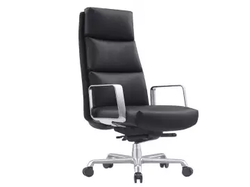 Кресло для руководителя Newman A2415 Кожа черная, мах 250 кг (R) Срок поставки 3-5 дней