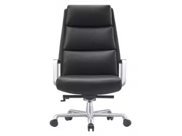 Кресло для руководителя Newman A2415 Кожа черная, мах 250 кг (R) Срок поставки 3-5 дней