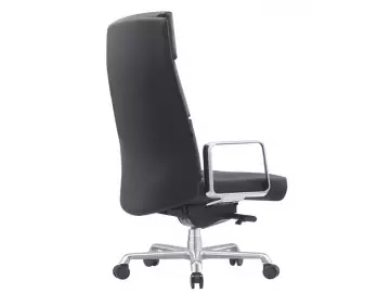Кресло для руководителя Newman A2415 Кожа черная, мах 250 кг (R) Срок поставки 3-5 дней
