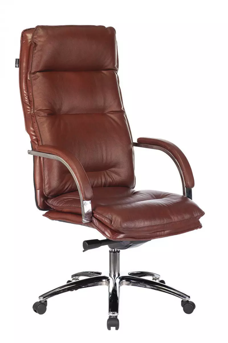 Кресло руководителя T-9927SL/CHOCOLATE, кожа, мах вес 200 кг (Б)