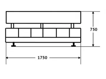 Диван 3-х местный Верона Люкс, чёрн Латте 118 (НМ) Срок поставки 1 неделя