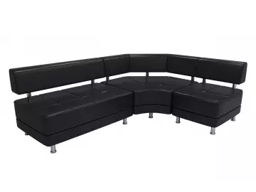 Диван 3-х местный Верона Люкс, чёрн Латте 118 (НМ) Срок поставки 1 неделя