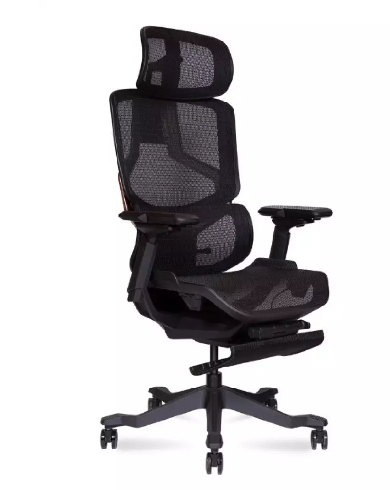 Кресло руководителя Cooper black EZY-005A сетка черная. На складе 1 шт