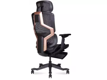 Кресло руководителя Cooper black EZY-005A сетка черная. На складе 1 шт
