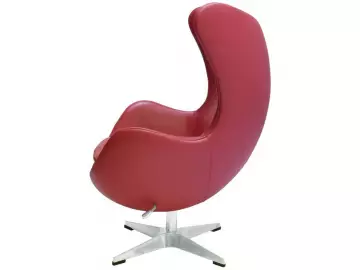 Кресло EGG STYLE CHAIR красный, натуральная кожа (В) Срок поставки: 3 дня