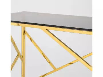 Консоль ИНСИГНИЯ 120*40 золото стекло smoke SG
