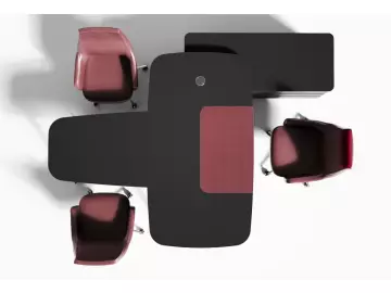 Стол с тумбой правой/левой 2000х1700