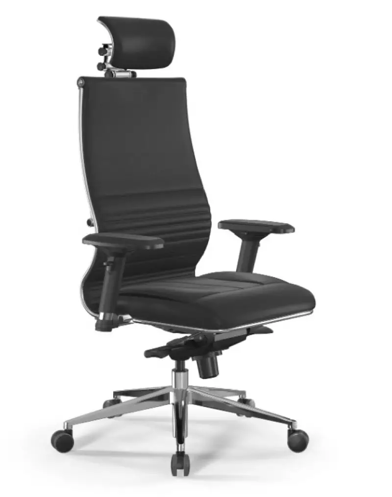 Кресло руководителя SAMURAI KL-3 с 3D подголовником (М)-копия