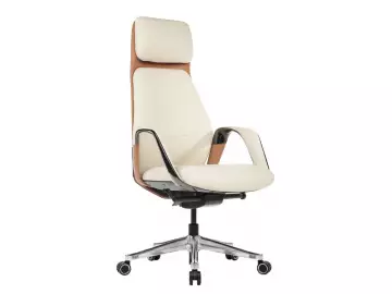 Кресло для руководителя Napoli YZPN-YR020 Кожа Оранж/Серый либо Чёрный(R) Срок поставки 3-5 дней